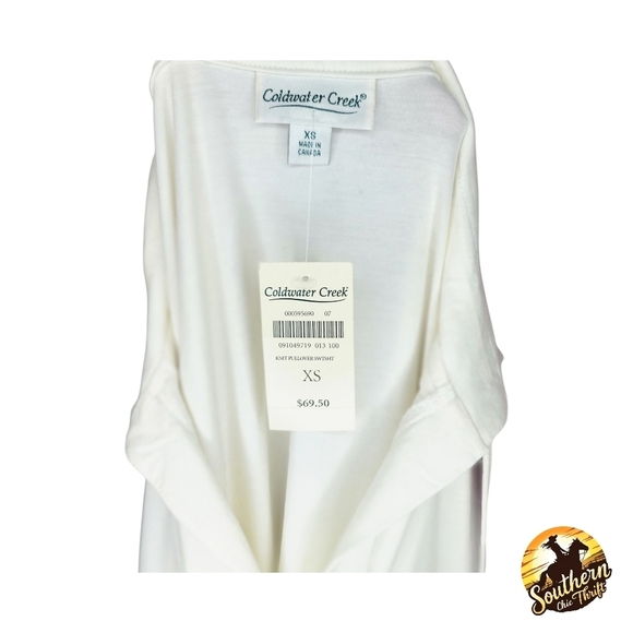 Coldwater Creek Cream Pullover Hoodie - Picture 5 of 6